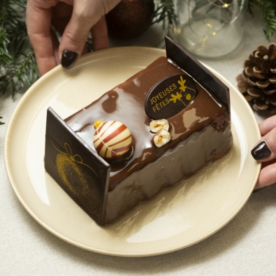 La bûche choco-noisette 4-5 personnes 

